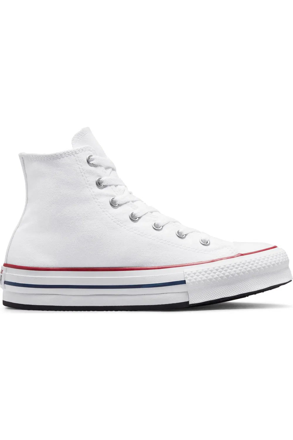 Кроссовки детские на платформе Chuck Taylor All Star Eva Lift Converse, White/Garnet/Navy — фото 2