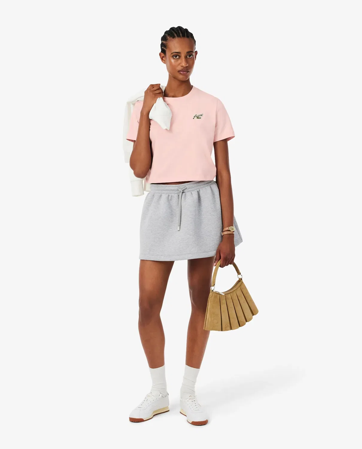 Футболка Lacoste Rosa свободного кроя — фото 4