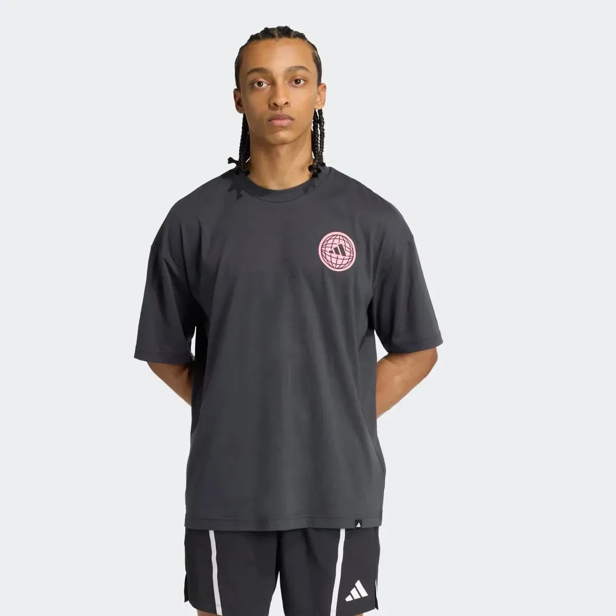 Мужская футболка с принтом Power Graphic adidas, Gris