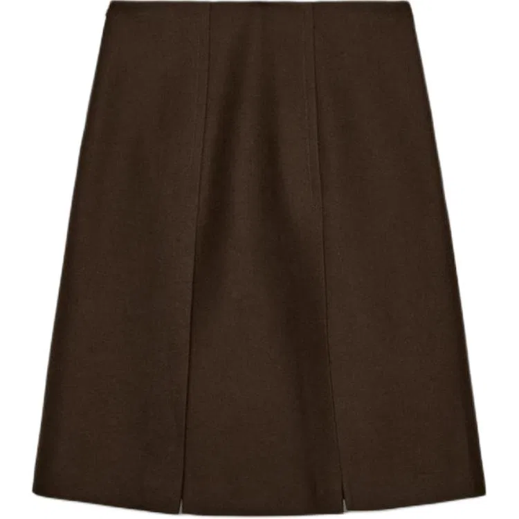 ZARA Женская длинная юбка Casual Brown — фото 3