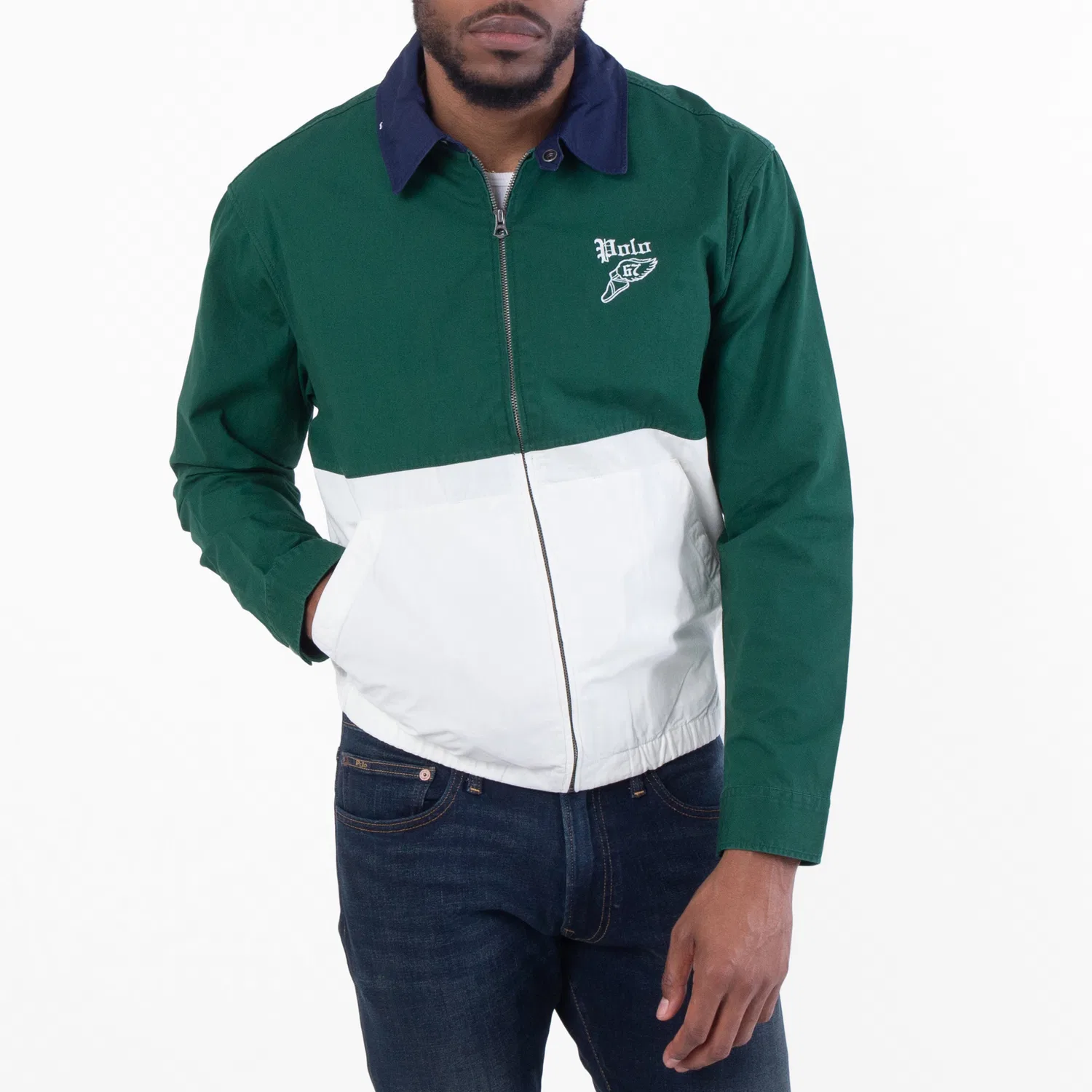 Ветровка Club Bayport с контрастными вставками Polo Ralph Lauren, Green