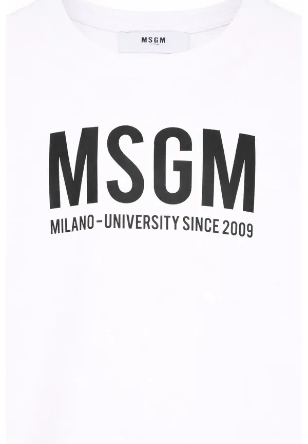 Футболка с принтом Print T-shirt Msgm, белый — фото 3