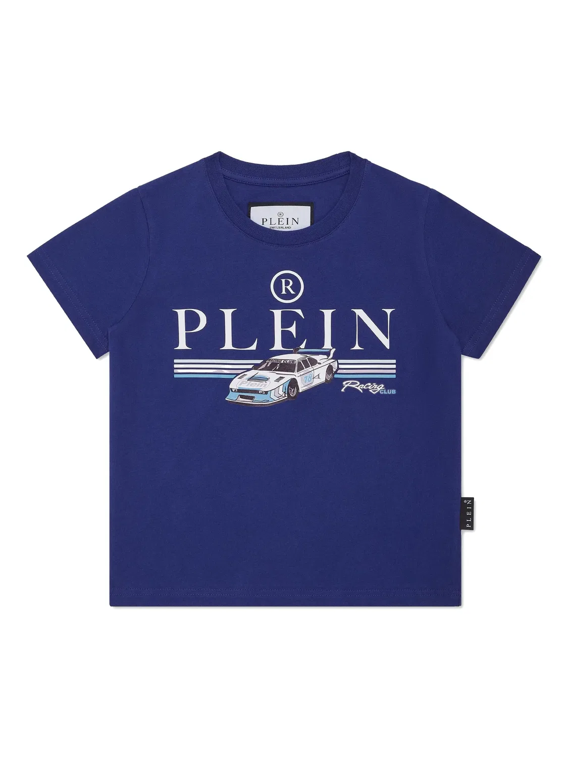 Футболка с принтом Cars Racing Philipp Plein, темно-синий
