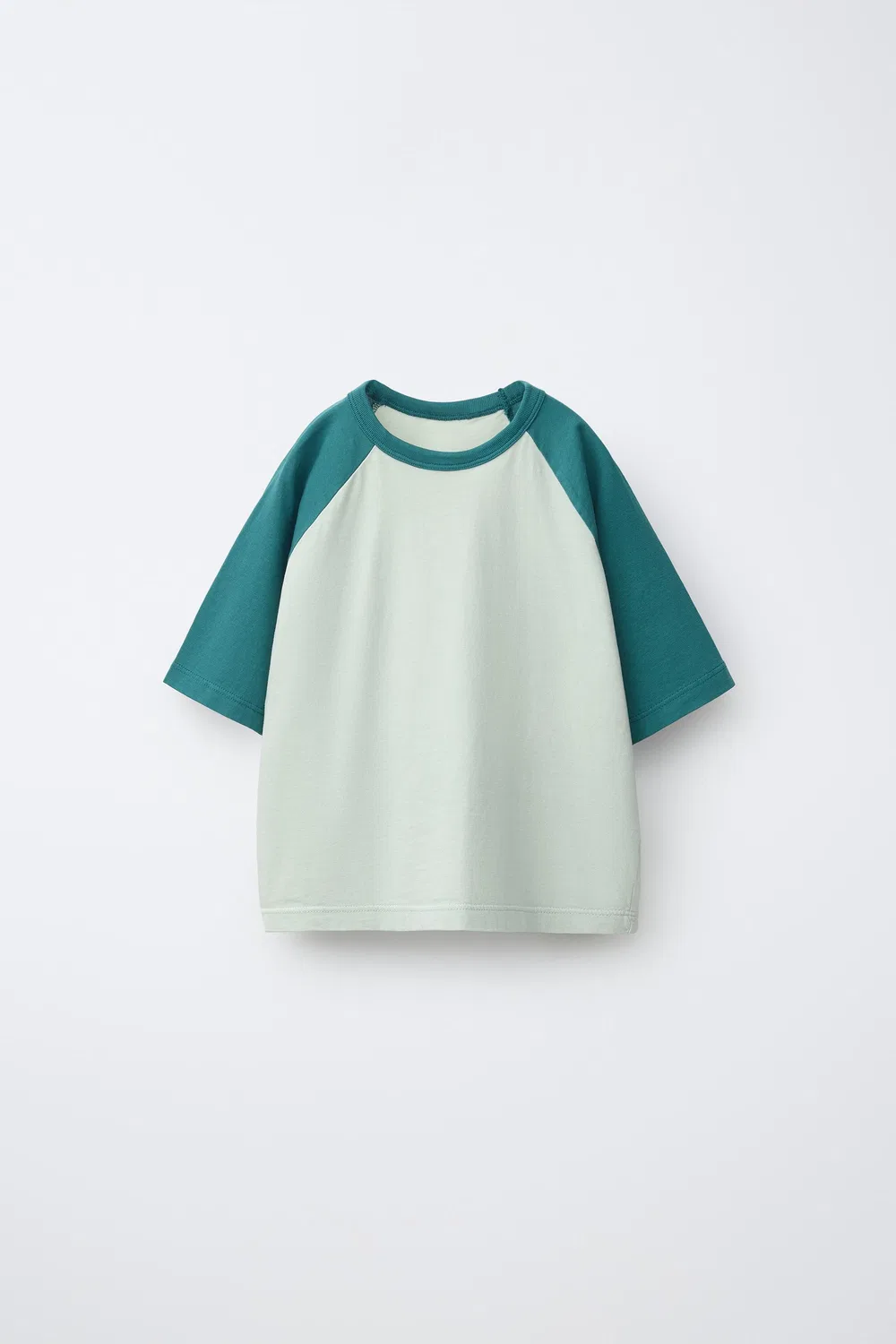 Футболка с рукавами реглан ZARA, Duck Blue