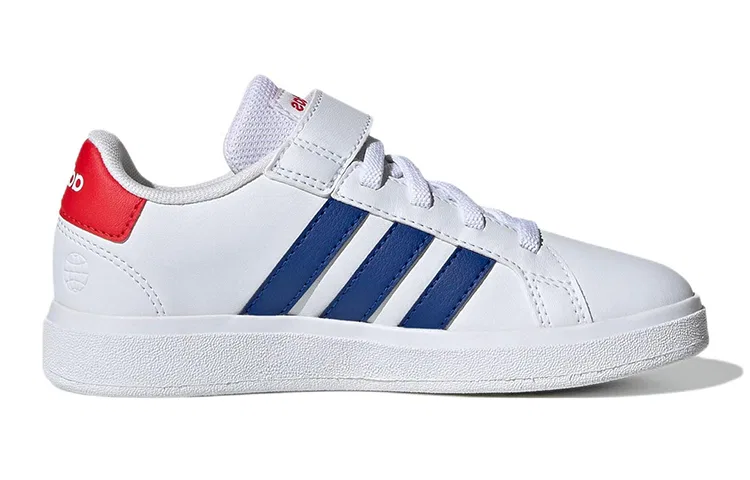 Детские кроссовки для скейтбординга с низким верхом GRAND COURT 2.0 EL K Adidas Neo, Белый Красный Синий — фото 3