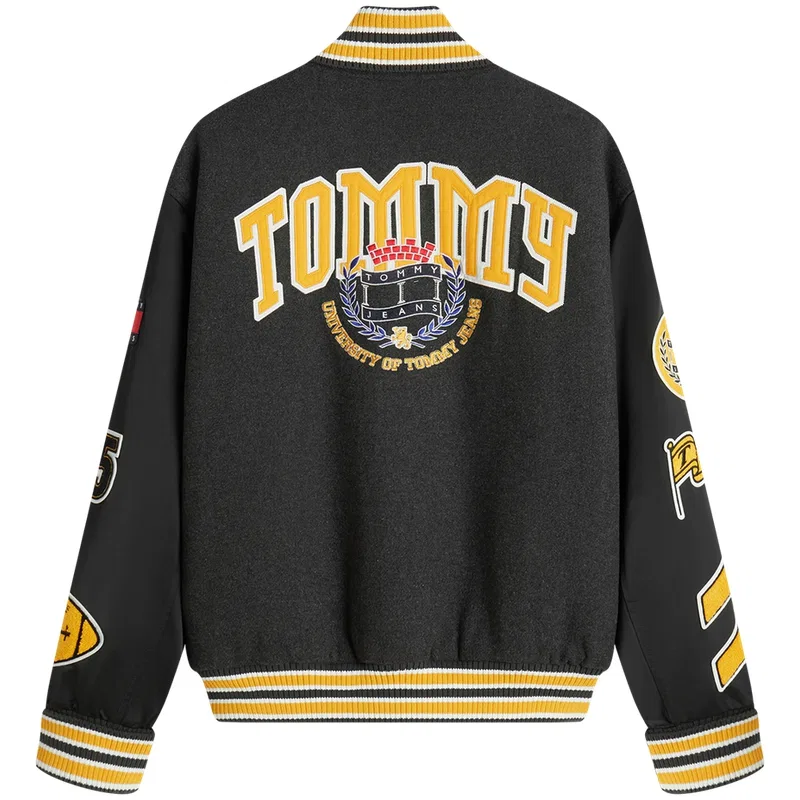 Мужская куртка-пуховик с воротником-стойкой Tommy Hilfiger, Black Bds — фото 3
