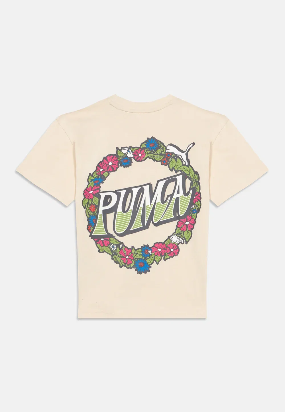 Унисекс футболка свободного кроя с принтом Puma, Alpine Snow — фото 2