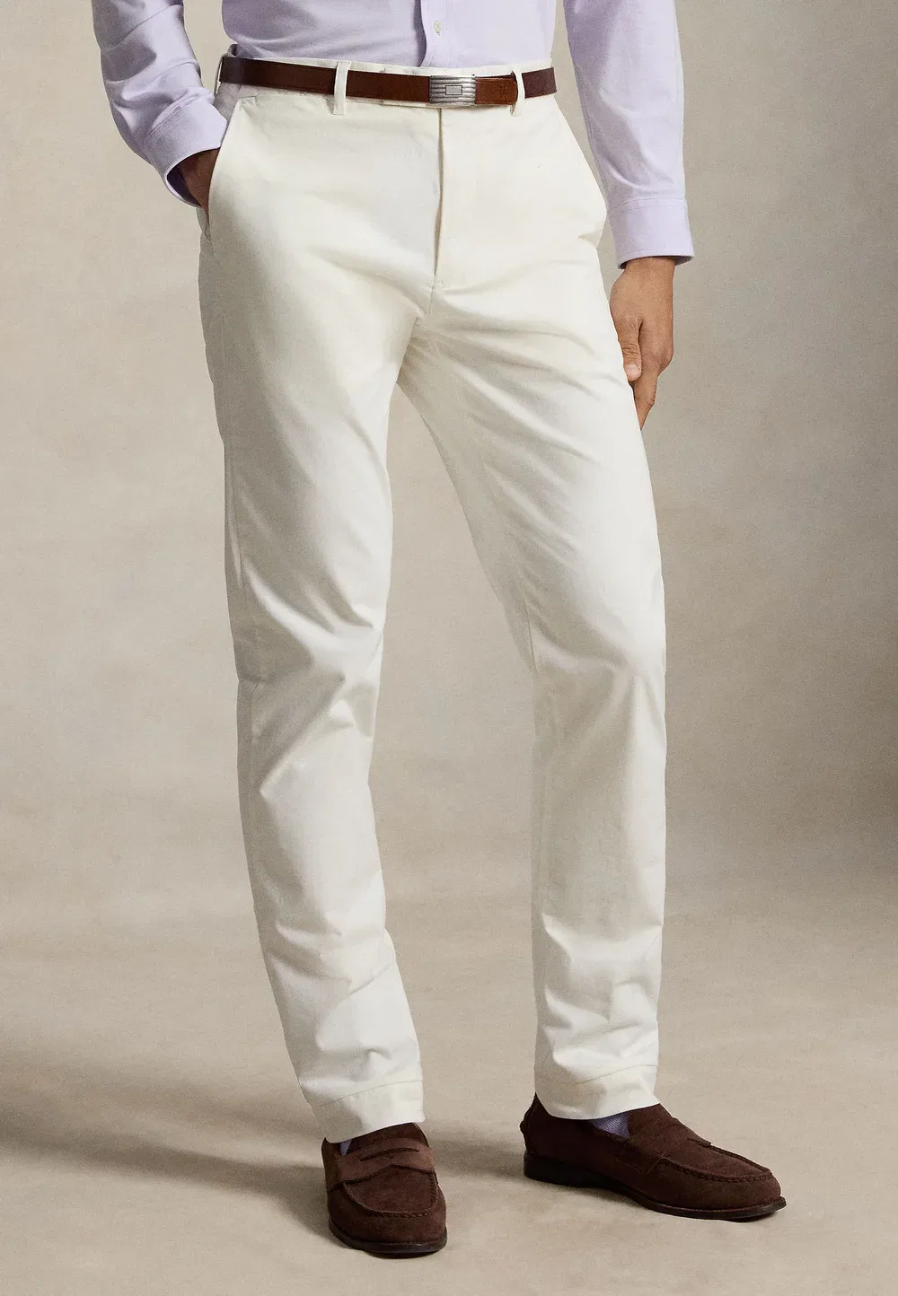 Атласные брюки узкого кроя Jarrett - брюки чинос Polo Ralph Lauren, Deckwash White