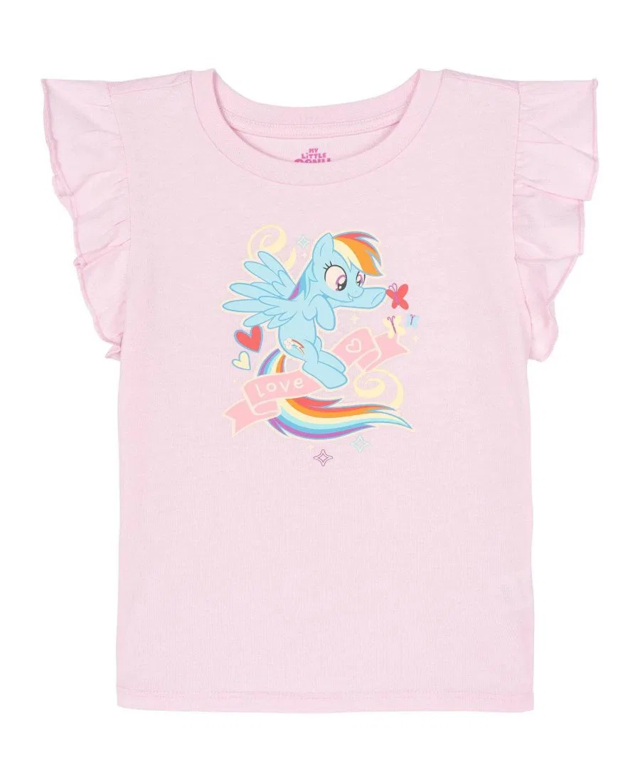 Комплект из топа с рукавом-фонариком, юбки и сумочки My Little Pony, Pink Light Blue — фото 3