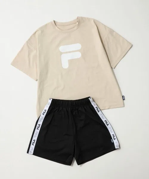 Детский комплект для плавания с принтом F-BOX FILA, Beige