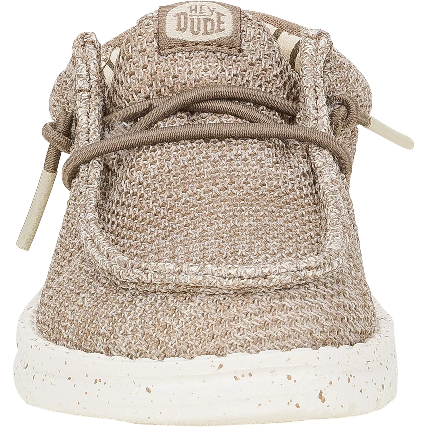 Детские мокасины для мальчиков на шнуровке Wally Stretch Sox HEYDUDE, Nut — фото 2