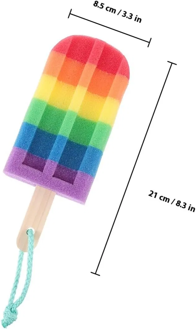 Скраб для тела из натуральной губки, 6 шт, Gogogmee, 21x8.5x3.5 см — фото 2