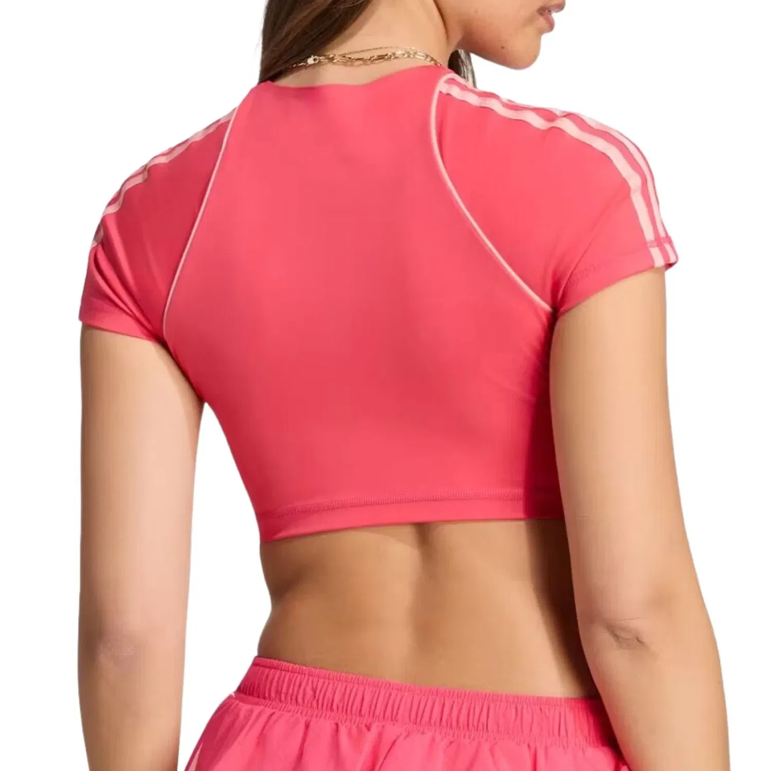 Женская футболка Power Pink Adidas, розовый — фото 4
