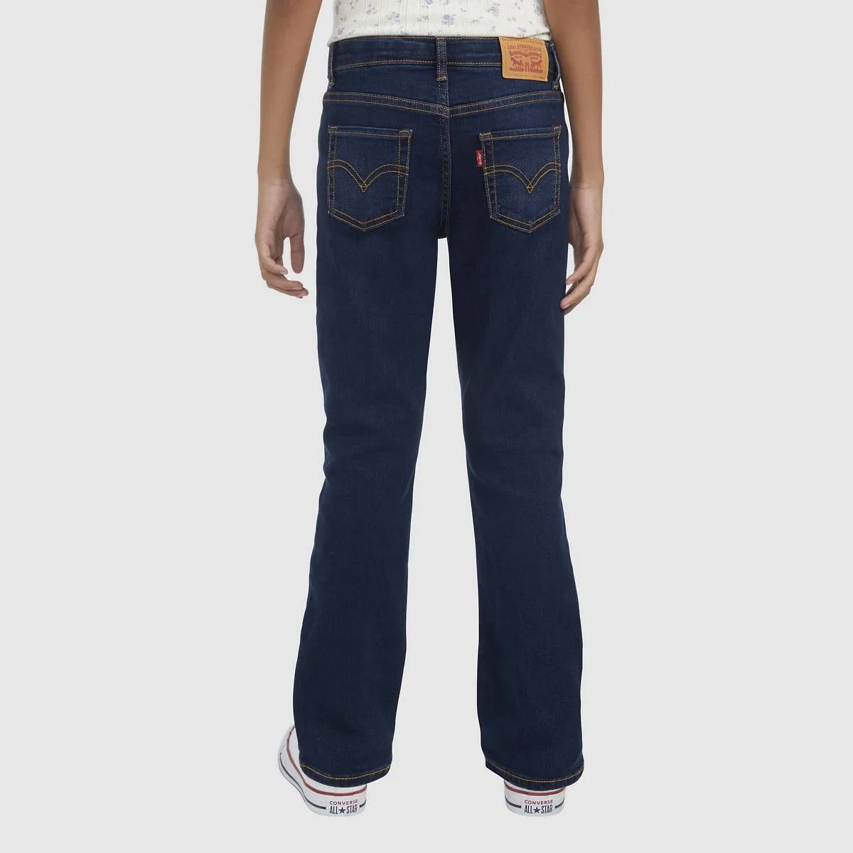 Классические джинсы-клеш для девочек 7-16 лет Levi's, Legacy - Dark Wash — фото 4