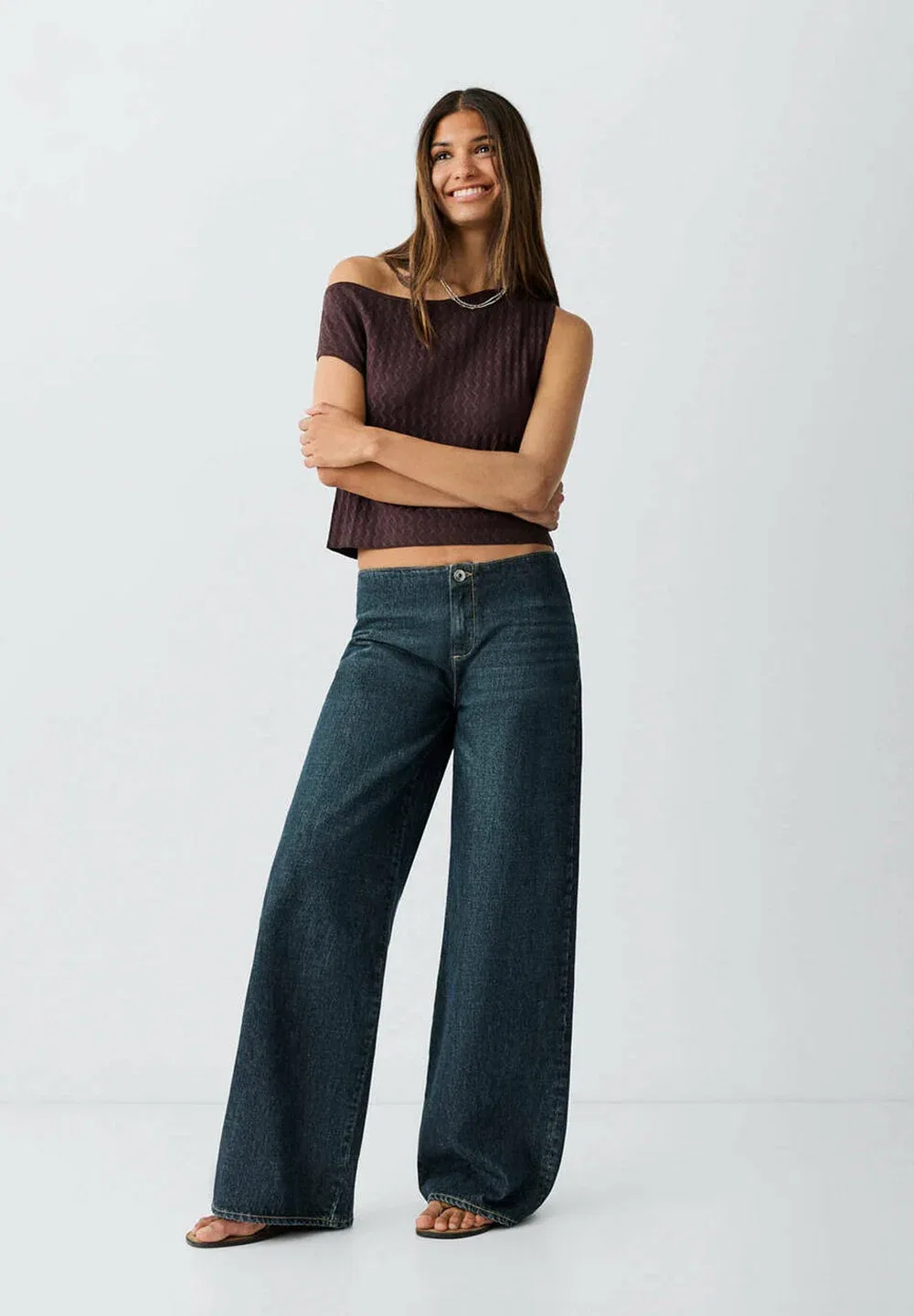 Подростковые джинсы-клеш Mango Kids, Blue