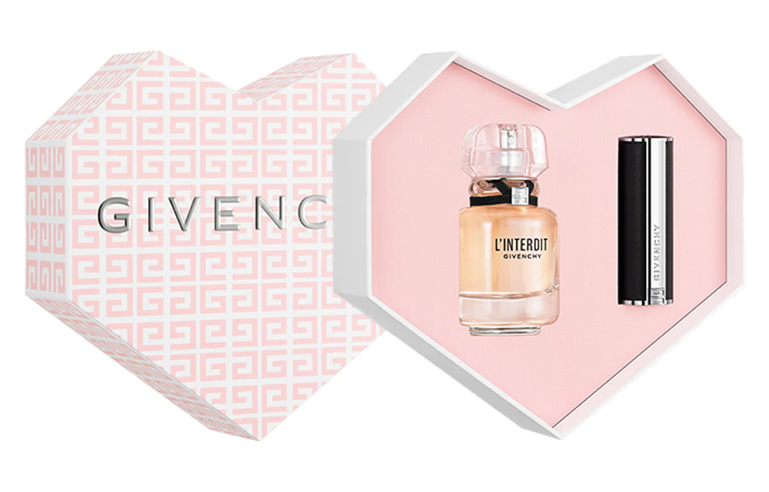 Женский набор парфюмерной воды и бальзама для губ Fearless Perfume 35мл + Premium Forbidden Lip Balm N306, Givenchy, Red