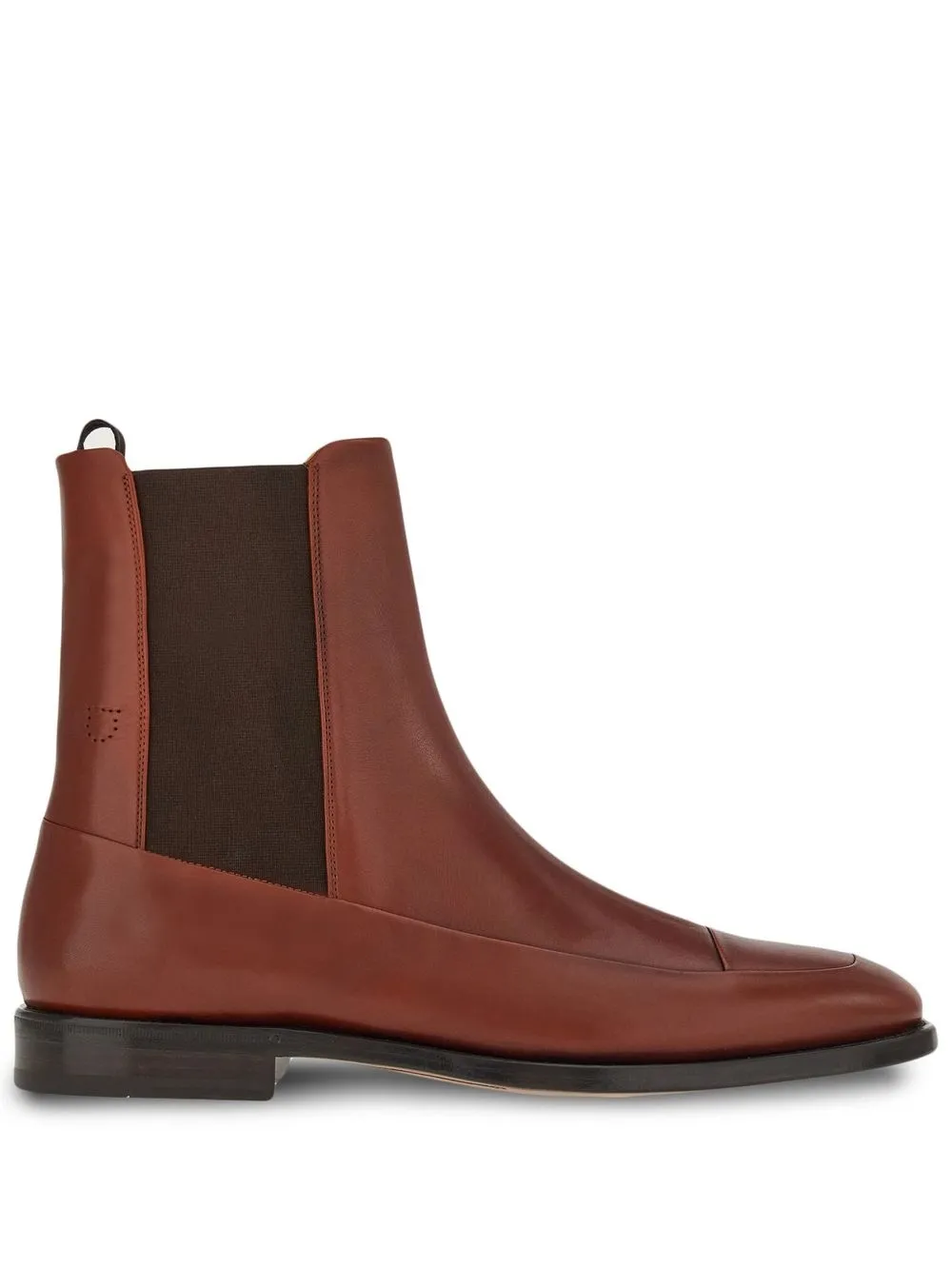 

Ботинки с эластичными вставками Ferragamo, коричневый