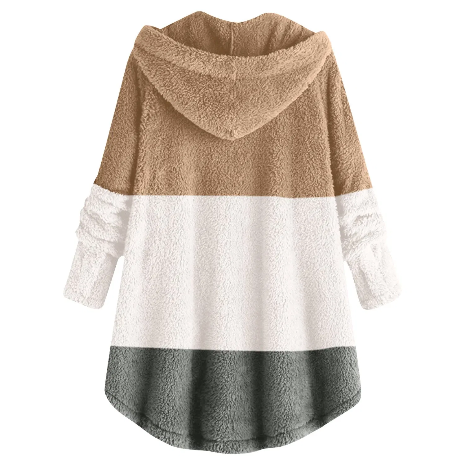 Женская куртка из флиса с капюшоном, Teddy Fleece Jacket, cachi — фото 3