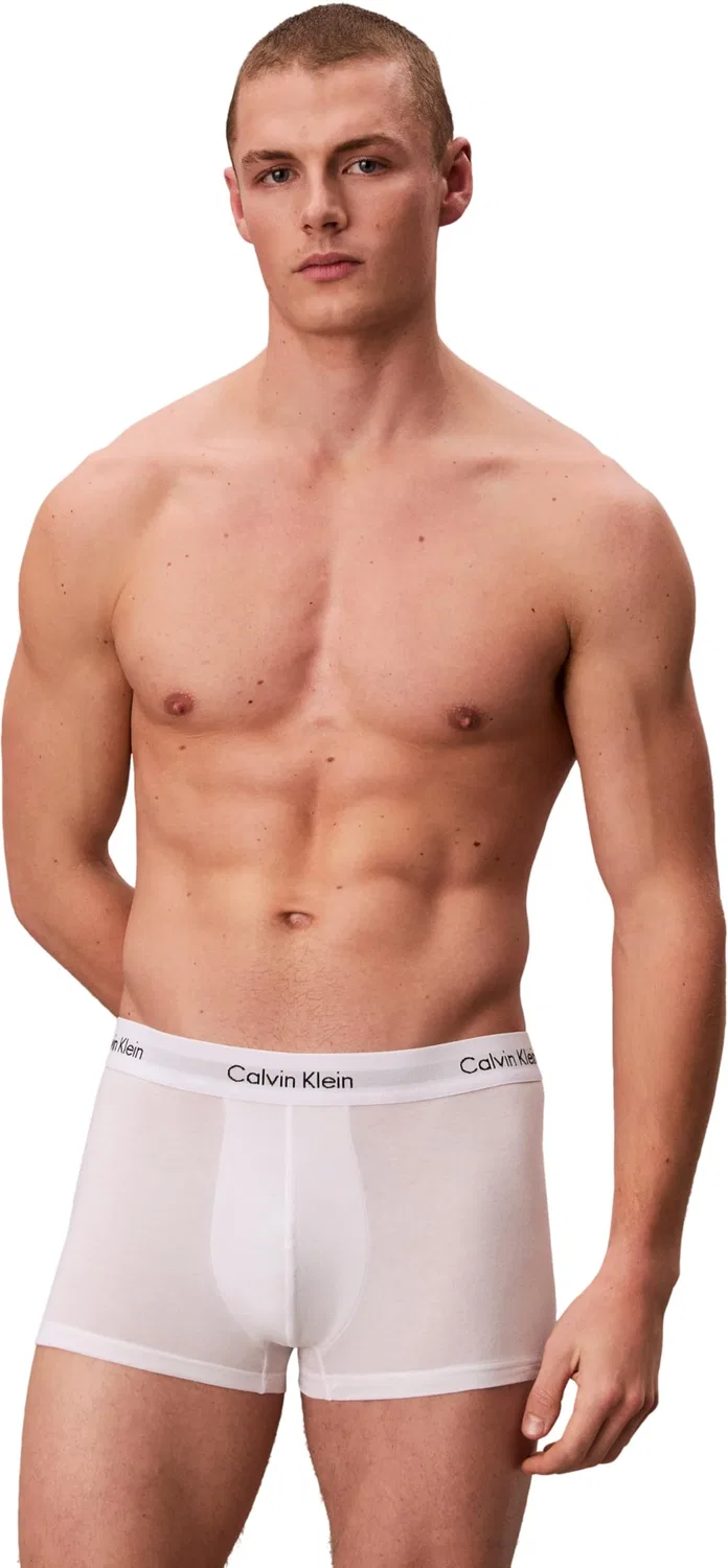 Мужские трусы-слипы из хлопка с эластаном Calvin Klein, Multicoloured (White/B&w Stripe/Black) — фото 3