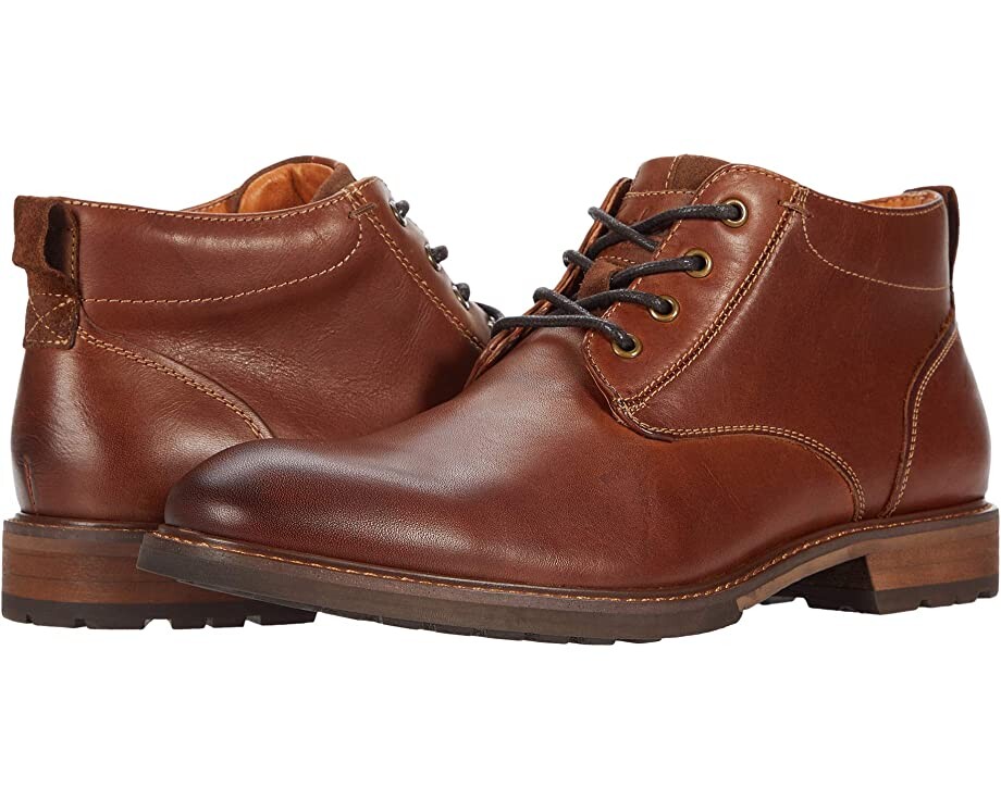 

Ботинки Lodge Plain Toe Chukka Boot Florsheim, каштан гладкий