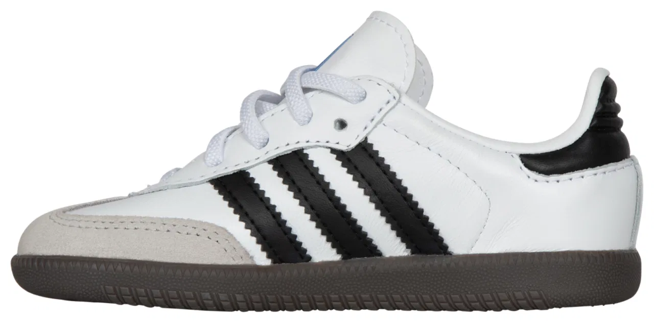 Кеды для мальчиков Samba Adidas, цвет White/Core Black — фото 3