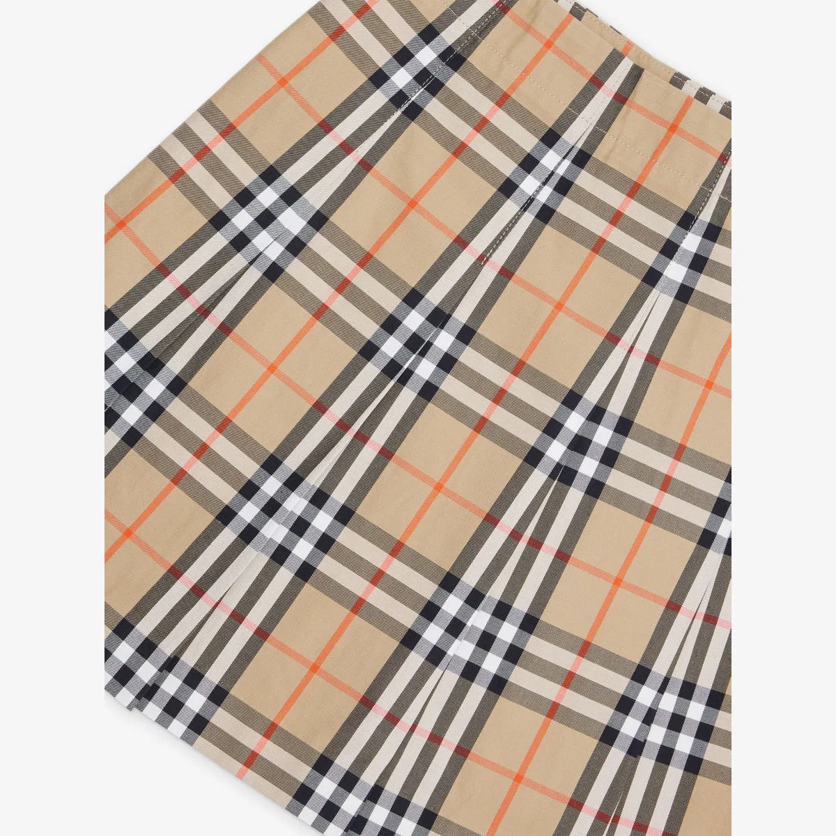 Плиссированная клетчатая хлопковая юбка Gabrielle, 4-14 лет Burberry — фото 2