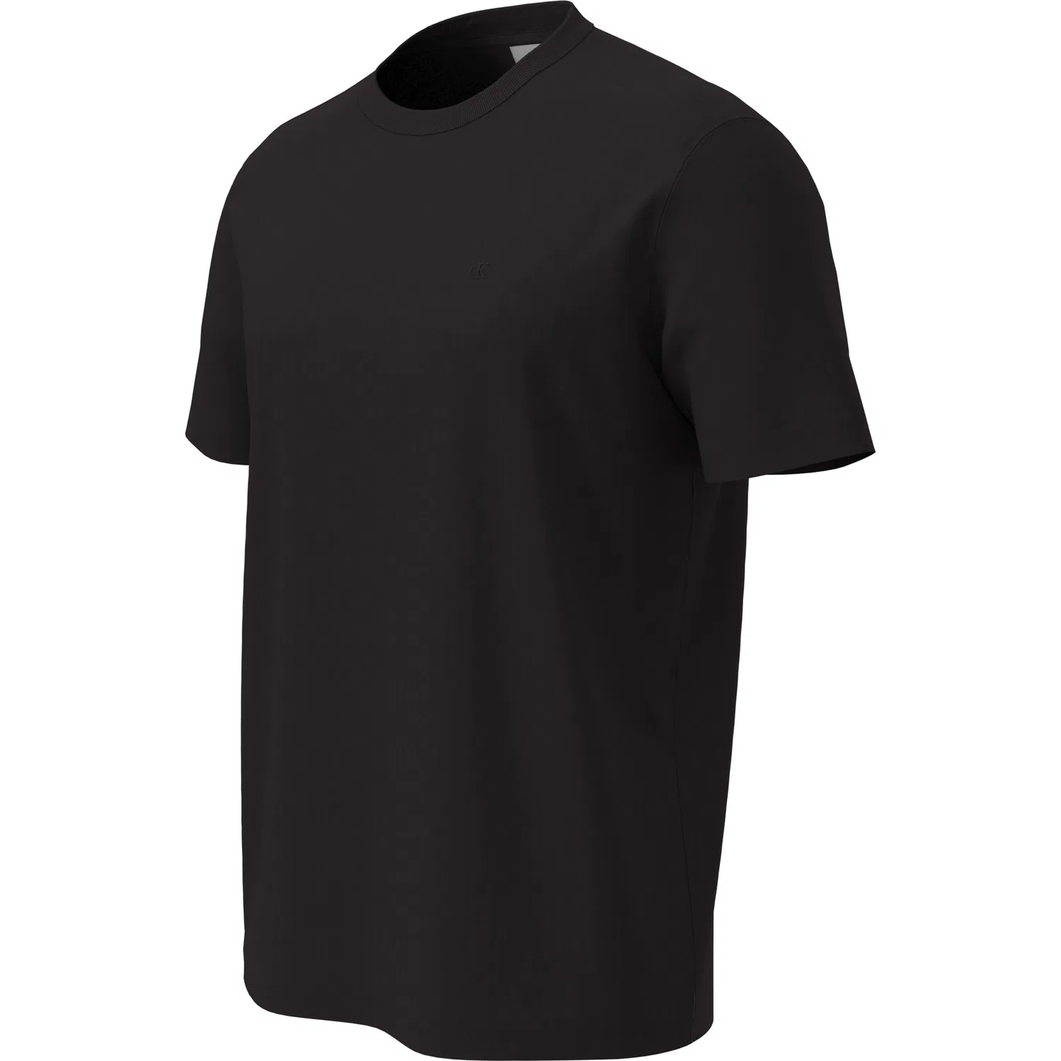 Мужская slim-fit футболка с круглым вырезом Calvin Klein, Black — фото 4