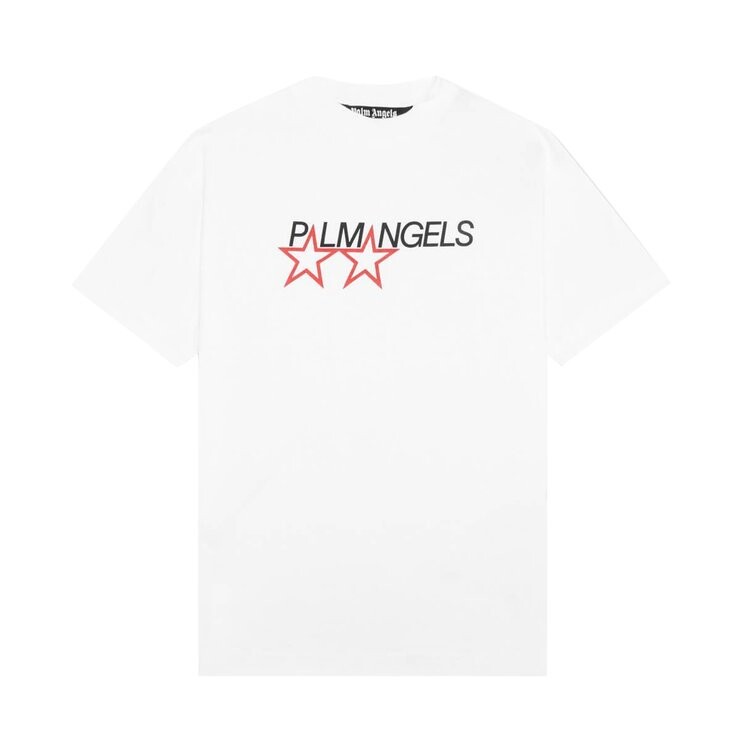 

Футболка Palm Angels Racing Star Tee 'White', белый