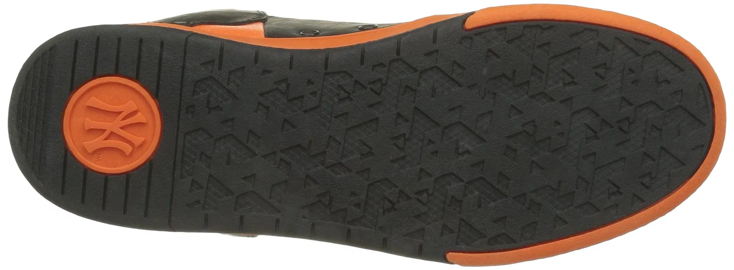 Детские высокие кроссовки для мальчиков с закрытым носком Waigu New York Yankees, Black Black Vibrant Orange El Blue 174 — фото 4