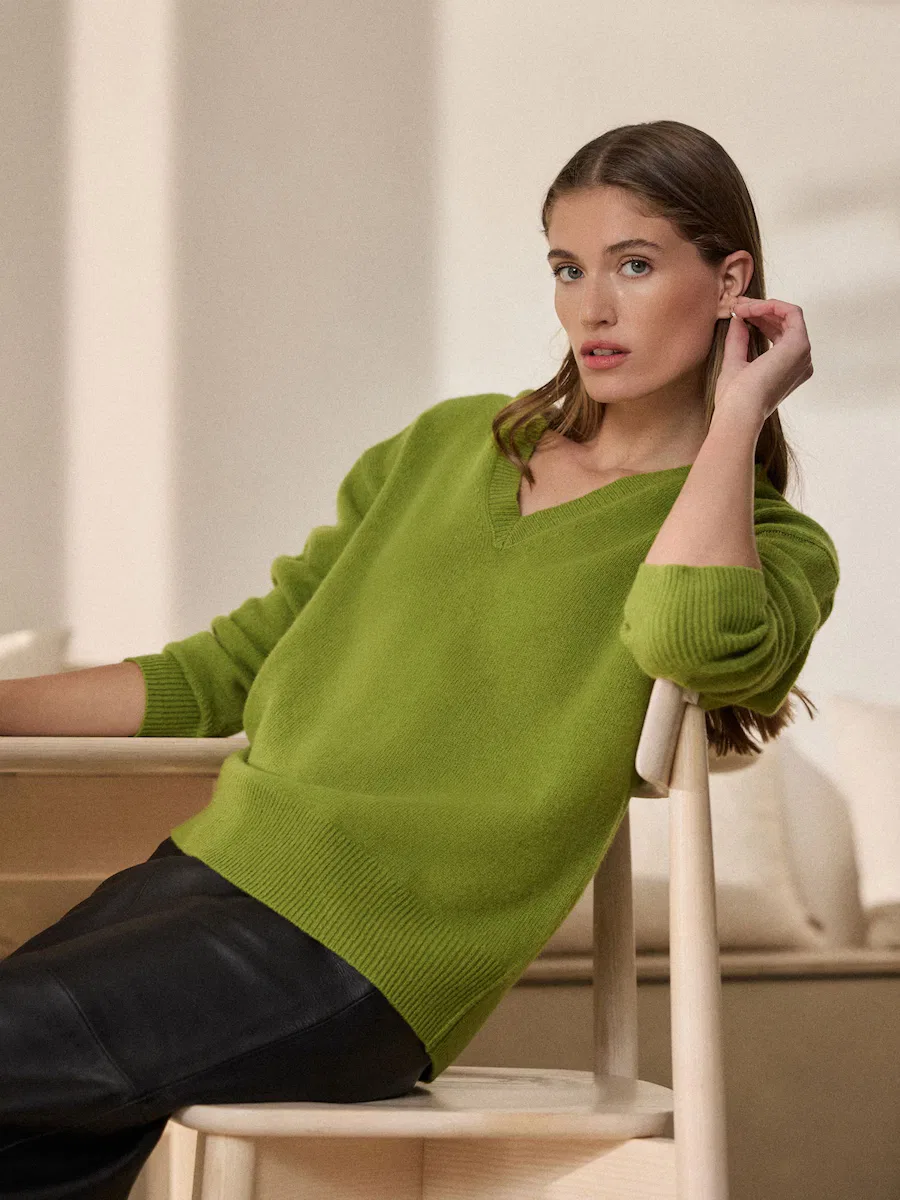 Свитер 'N.Premium' в цвете Kiwi Next — фото 2