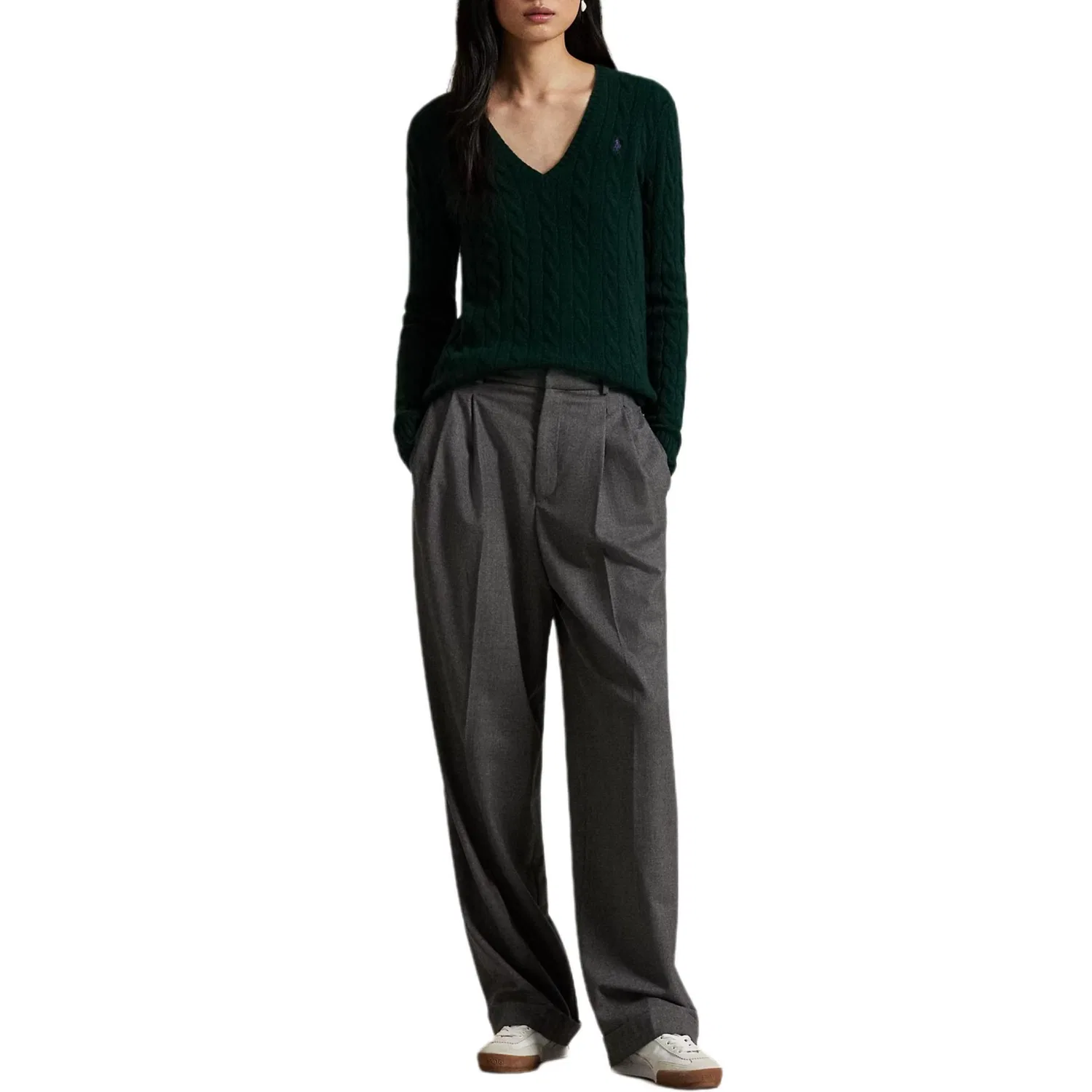 Женский свитер Slim Fit Preppy Green Polo Ralph Lauren, Preppy Green — фото 3