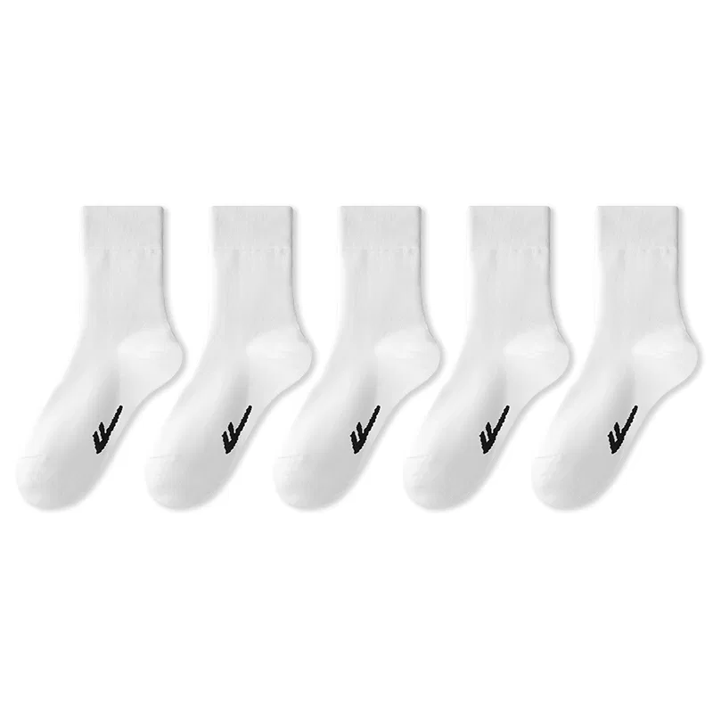 Детские носки с антибактериальным хлопком, 5 пар, белые, Warrior Warrior Antibacterial Cotton Socks White 5 Pack, WARRIOR