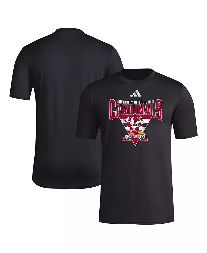 

Мужская черная футболка Louisville Cardinals 2024 Locker Trilateral Pre-Game adidas