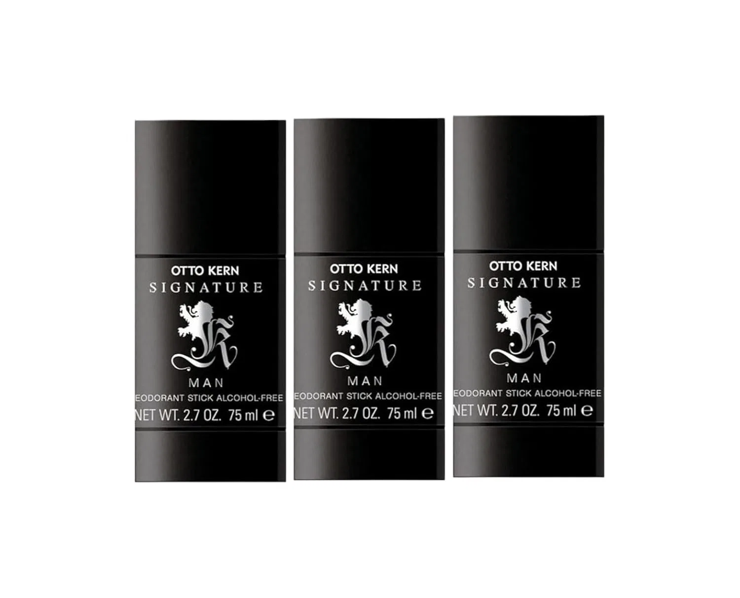 Дезодорант-стик Otto Kern Signature Man, алкоголь-фри, 3 шт по 75 мл, 225 мл Generisch
