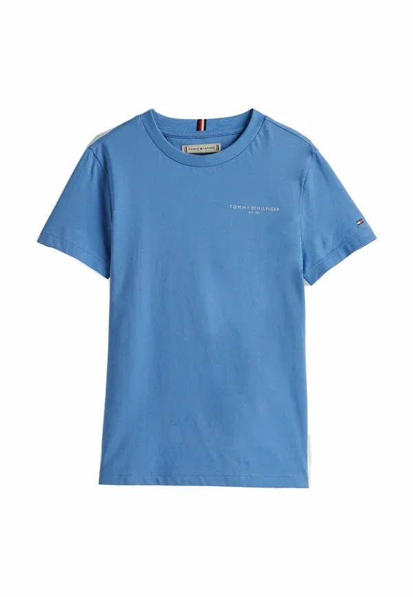 Футболка хлопковая Mini corp logo tee unisex Tommy Hilfiger Spell, синий — фото 4