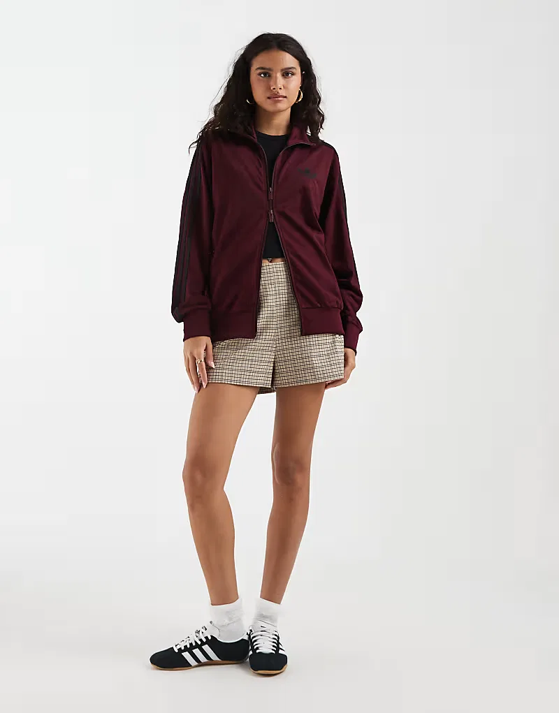 Спортивная футболка Adidas Originals Firebird свободного кроя, бордовый — фото 2