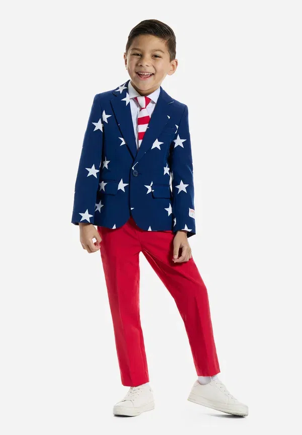 Костюм с принтом Stars and stripes Opposuits, синий/красный — фото 2