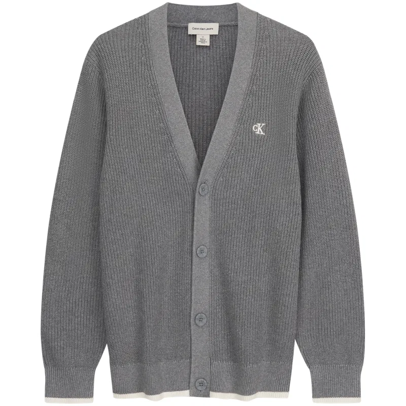 Детский джемпер с V-образным вырезом Calvin Klein, P7E-Hero Gray