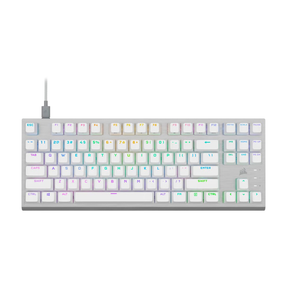 

Проводная игровая клавиатура Corsair K60 PRO RGB TKL, белый, английская раскладка