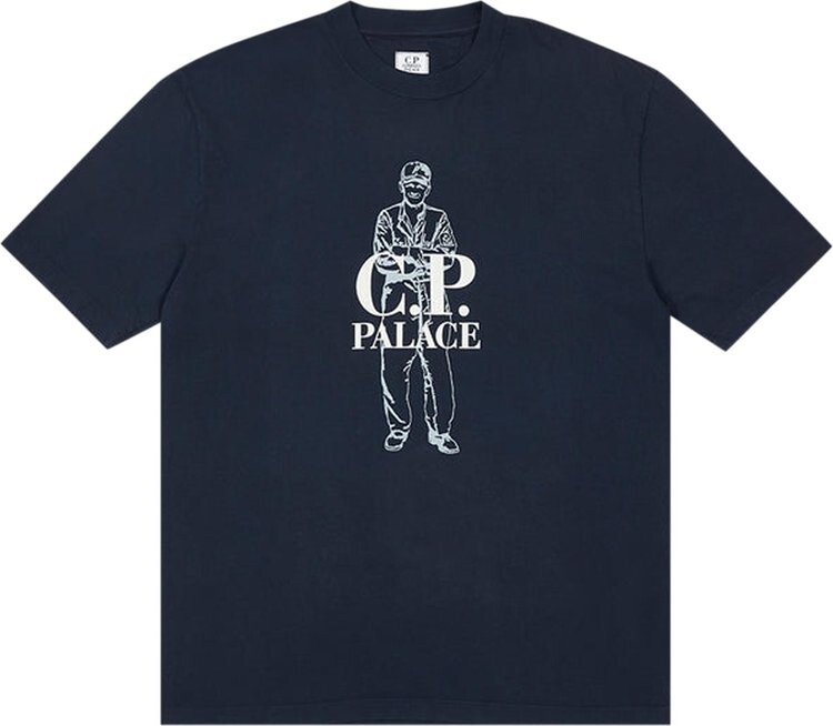 

Футболка Palace x C.P. Company Logo T-Shirt 'Navy', синий