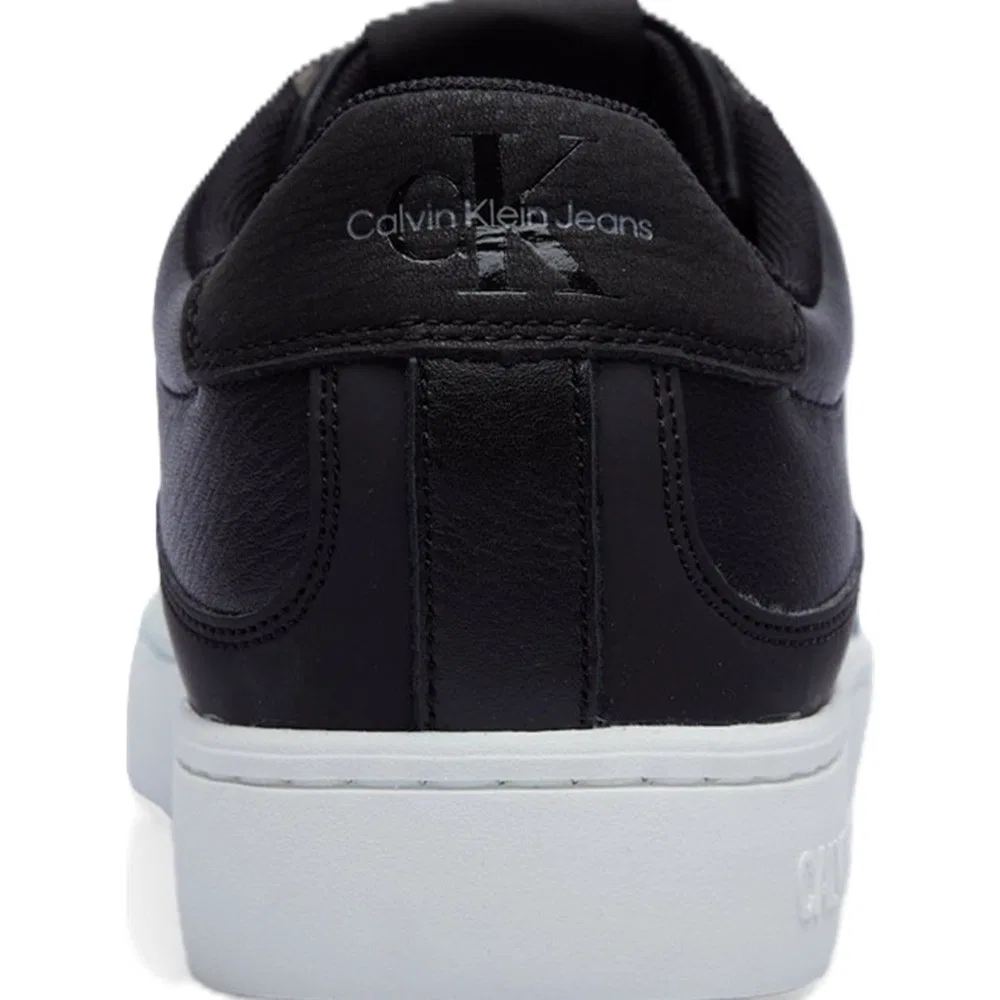 Детские кроссовки кожаные на шнуровке Cupsole Low Leather Calvin Klein — фото 4