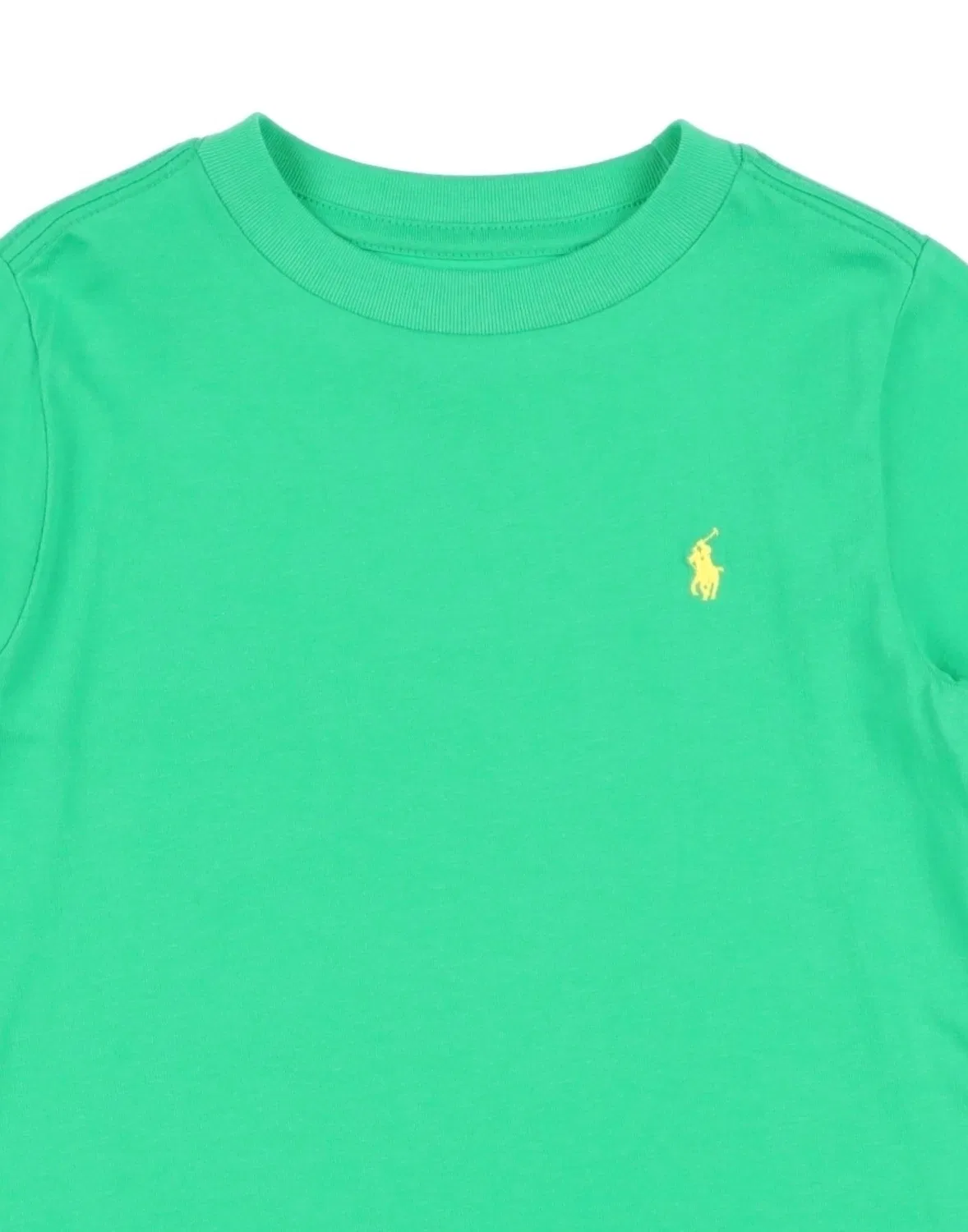 Детская футболка с логотипом Polo Ralph Lauren, светло-зеленый — фото 3
