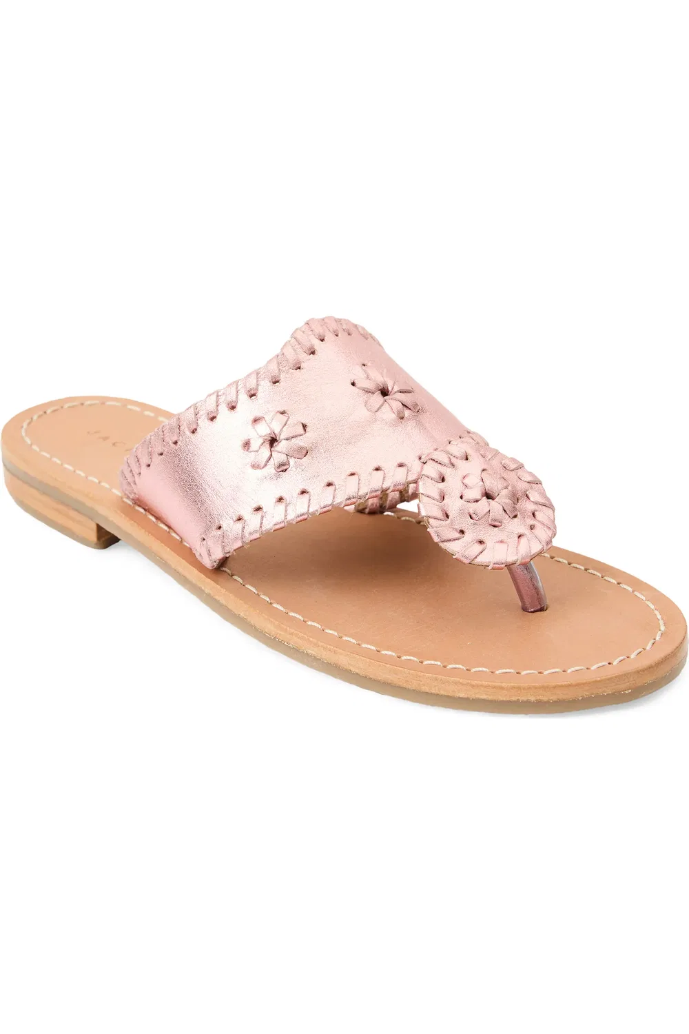 Детские сандалии шлепанцы с прострочкой Jacks Jack Rogers, Rose Quartz