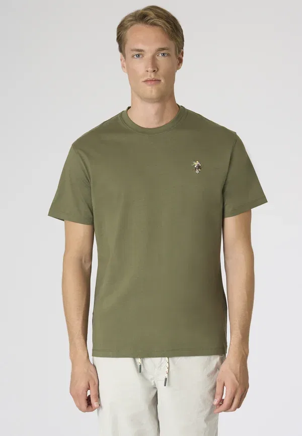 Футболка хлопковая basic t-shirt U.S. Polo Assn., verde, зеленый