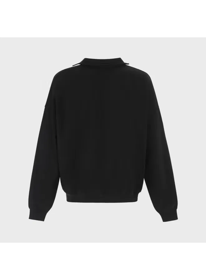 Худи мужское легкое с длинным рукавом Zara, черный — фото 3