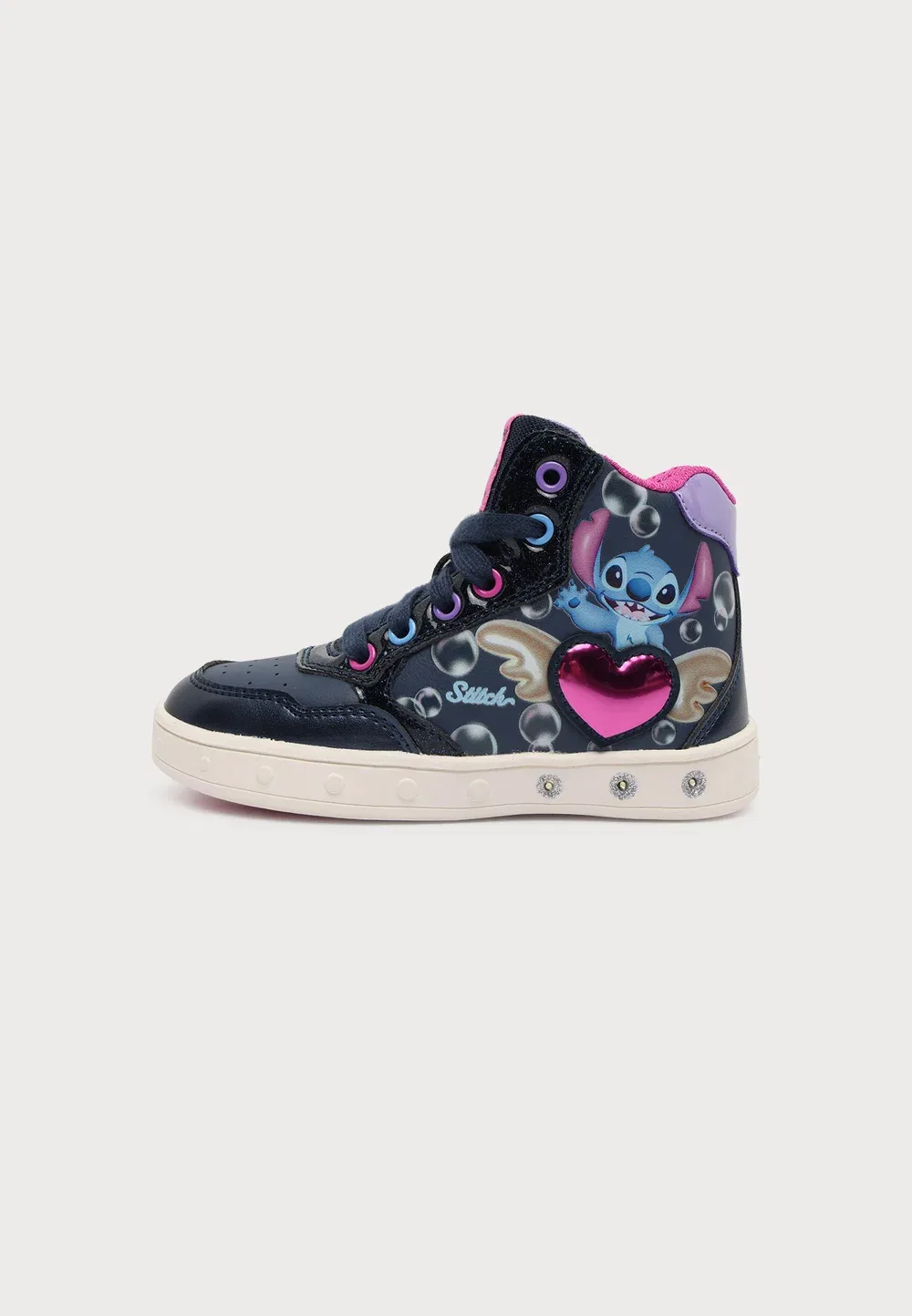 Disney - высокие кроссовки Geox, Navy/Fuchsia