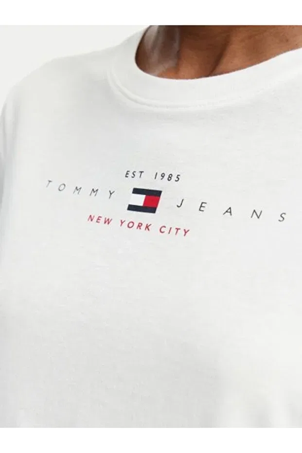 Женская футболка с логотипом Tommy Hilfiger, White — фото 4