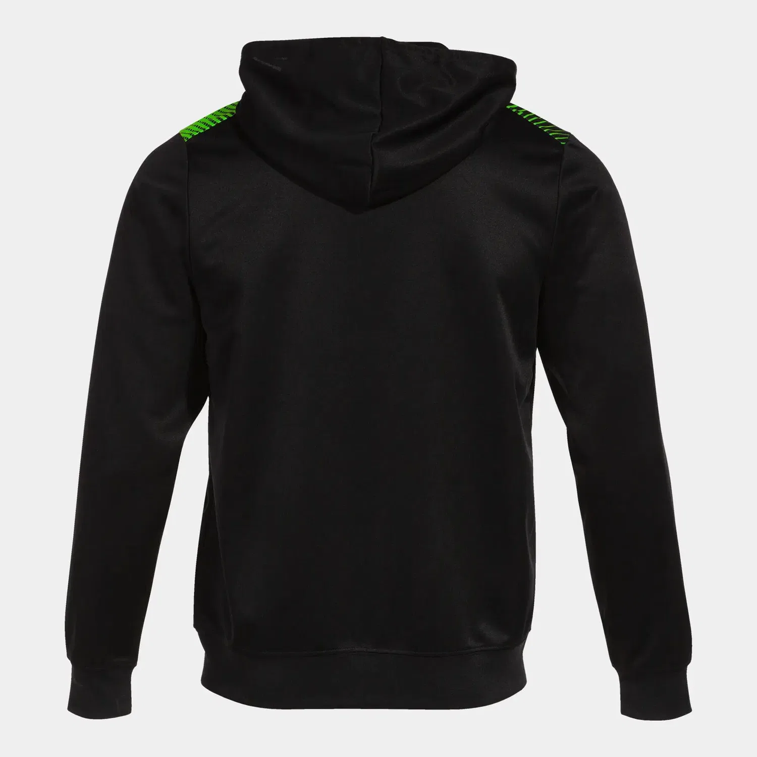 Детская тренировочная куртка с капюшоном ECO Supernova Joma, Schwarz Fluoreszierendes Grun — фото 2