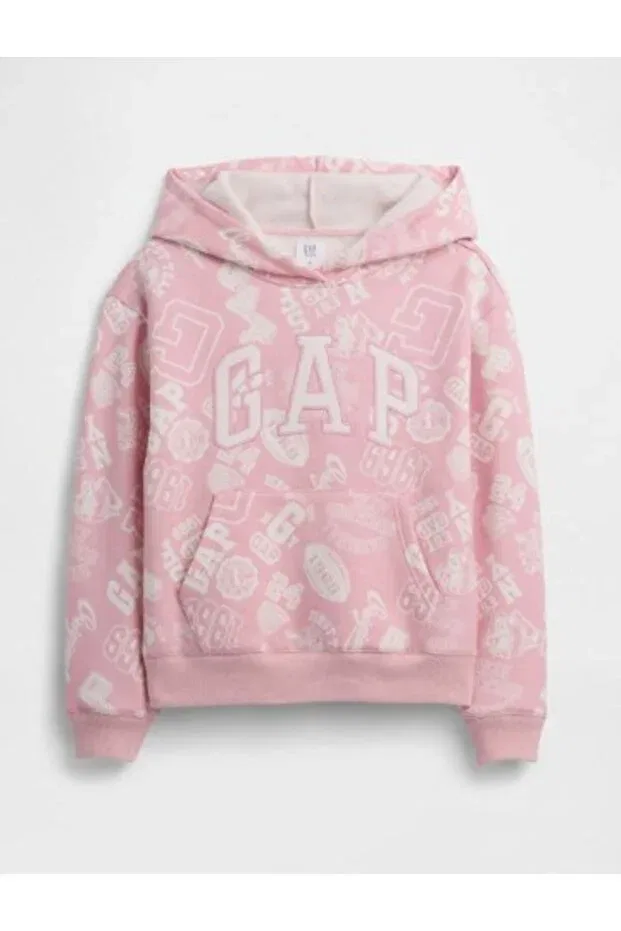 Детские свитшот для девочек с принтом Gap Kids, Pink