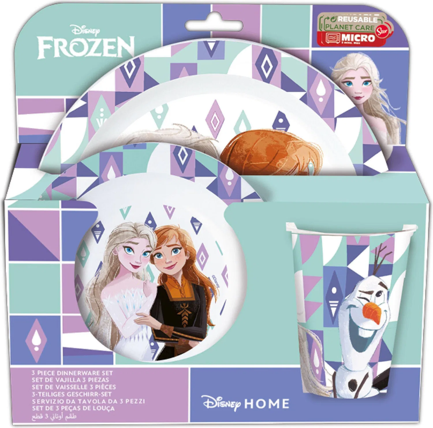 Детский набор посуды из 3 предметов Frozen II, 20,5 см, ПП, Sonstige Verlage